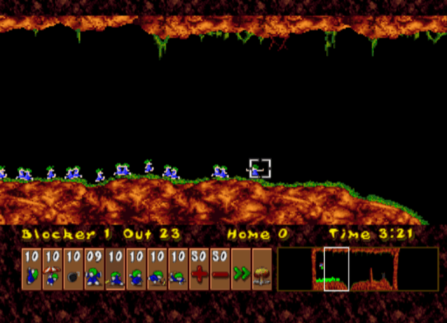 Lemmings and Oh No More Lemmings screenshot 4 for Playstation
